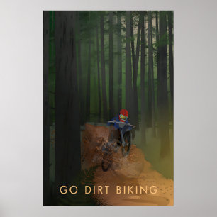 Geh Motocross Reisen Plakat