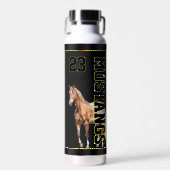 Geh Mustangs! Personalisiert Kids Sports Team Thor Trinkflasche (Vorne)