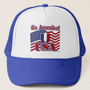 Geh nach Amerika! USA Truckerkappe