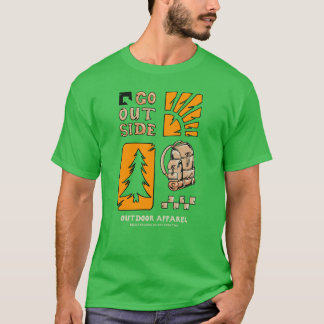 Geh nach draußen – Abenteuer Outdoor Wandern Vinta T-Shirt