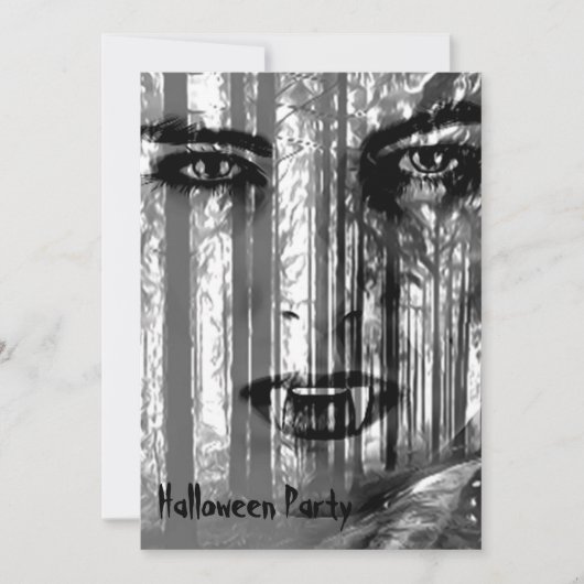 Geh nicht in den Wald Einladung (Vorderseite)