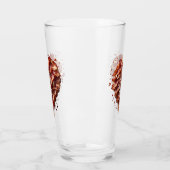 Geh nicht in mein Herz zurück, lustig Glas (Links)