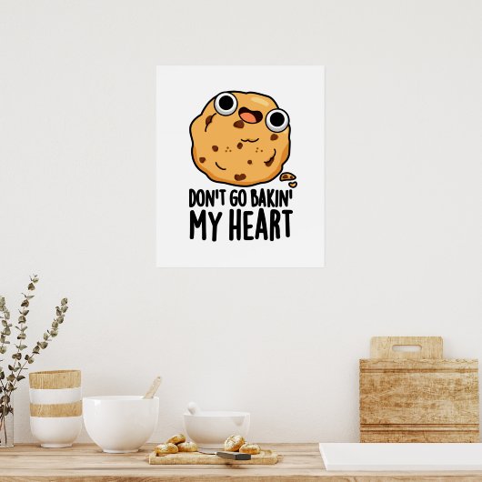 Geh nicht in meinen herzen lustigen Kekspuppen zur Poster (Küche)