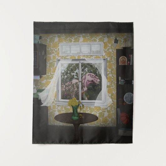 Geh nicht raus wandteppich (Vorderseite)