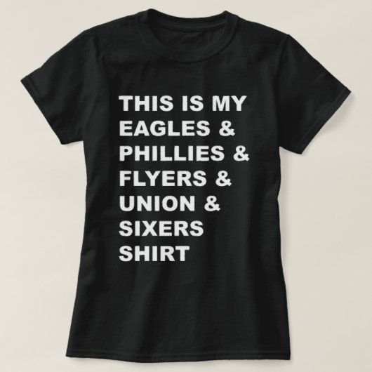 Geh Philly Sports Teams! T-Shirt (Design vorne)