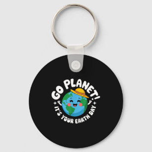 Geh Planet Erde Tag 2026 Lehrer Kinder Retro Erde Schlüsselanhänger