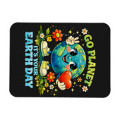 Geh Planet Erde Tag grün Magnet (Horizontal)