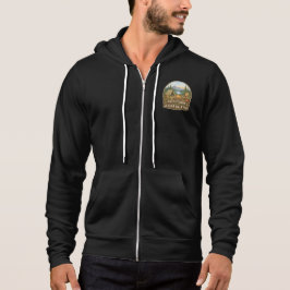 Geh raus, schlimmstenfalls tötet dich ein Bär Hood Hoodie