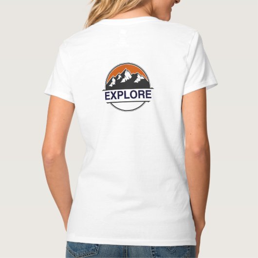 Geh raus, sei mutig T-Shirt (Rückseite)