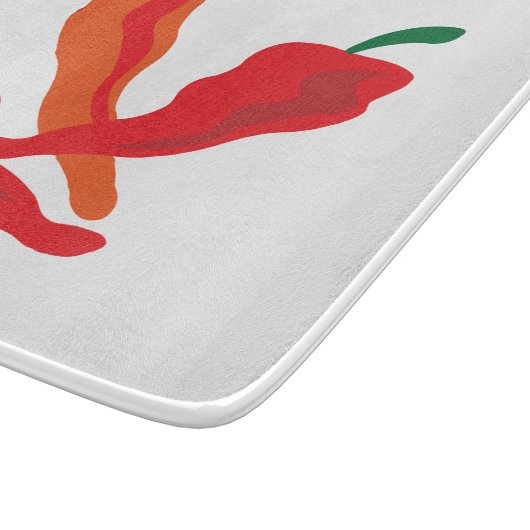 Geh rot! Chile-Paprikaschoten Schneidebrett (Ecke)