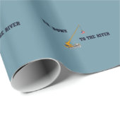 Geh runter zum Fluss Geschenkpapier (Rolleneckpunkt)