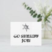 Geh Sheriff Joe! Postkarte (Stehend Vorderseite)