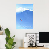Geh Splitboarden Reiseplakat Poster (Heimbüro)