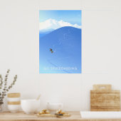 Geh Splitboarden Reiseplakat Poster (Küche)