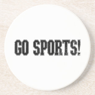 Geh Sport! Funny Vintag Sports Fan Go Sport Getränkeuntersetzer