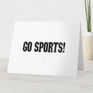 Geh Sport! Funny Vintag Sports Fan Go Sport Karte