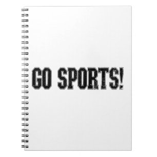 Geh Sport! Funny Vintag Sports Fan Go Sport Notizblock