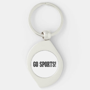 Geh Sport! Funny Vintag Sports Fan Go Sport Schlüsselanhänger