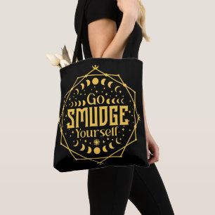 Geh und beschmutze dich Mondphasen Himmels Hallowe Tasche