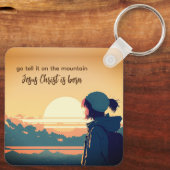 Geh und erzähle es auf dem Berg Jesus Christus ist Schlüsselanhänger (Rückseite)