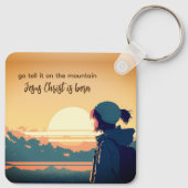 Geh und erzähle es auf dem Berg Jesus Christus ist Schlüsselanhänger (Rückseite)