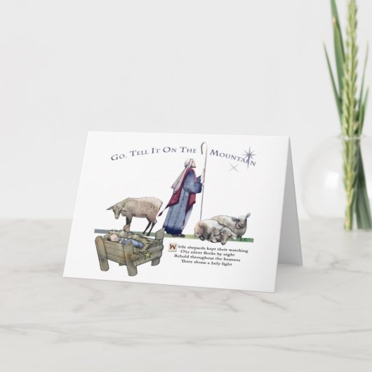 Geh und sag es auf dem Berg! Karte (Vorderseite)