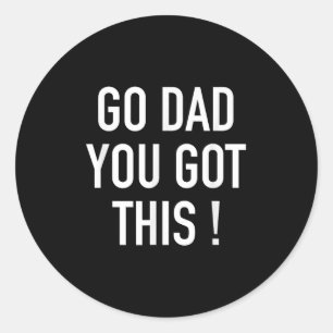 Geh Vater, du Got das! - Motivierend Angebot Runder Aufkleber