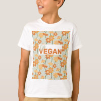 Geh Vegan! Hübscher Retro-Mutation der Blume der 1