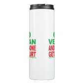 Geh Vegan und niemand wird verletzt Thermosbecher (Rückseite)