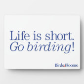 Geh Vogelbeobachtung! Fotoplatte (Vorderseite)