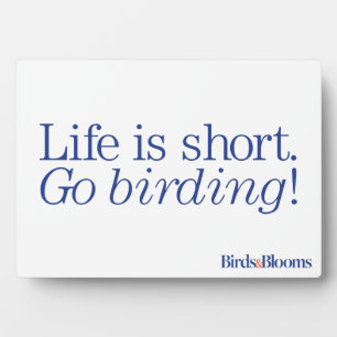 Geh Vogelbeobachtung! Fotoplatte