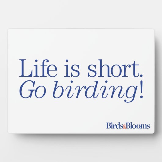 Geh Vogelbeobachtung! Fotoplatte (Vorderseite)