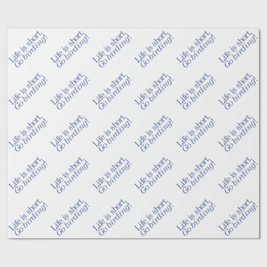 Geh Vogelbeobachtung! Geschenkpapier (Flach)