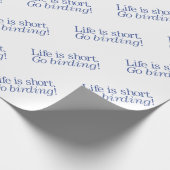 Geh Vogelbeobachtung! Geschenkpapier (Ecke)