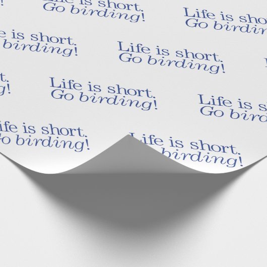 Geh Vogelbeobachtung! Geschenkpapier (Ecke)