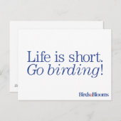 Geh Vogelbeobachtung! Postkarte (Vorne/Hinten)