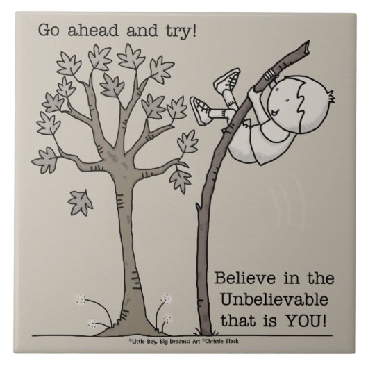 Geh vorbei und versuche es fliese (Vorderseite)