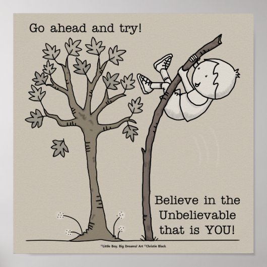 Geh vorbei und versuche es poster (Vorne)