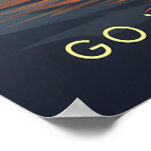 Geh Wakeboarden Reiseplakat Poster (Ecke)