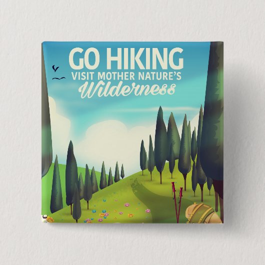 Geh wandern! button (Vorderseite)