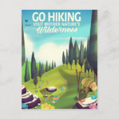 Geh wandern! postkarte (Vorderseite)