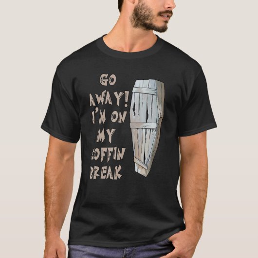 Geh weg, ich bin auf meiner Kaffeepause Goth Vampi T-Shirt (Vorderseite)