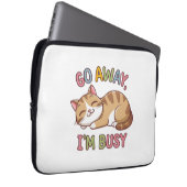 Geh weg, ich bin beschäftigt laptopschutzhülle (Vorne Rechts)