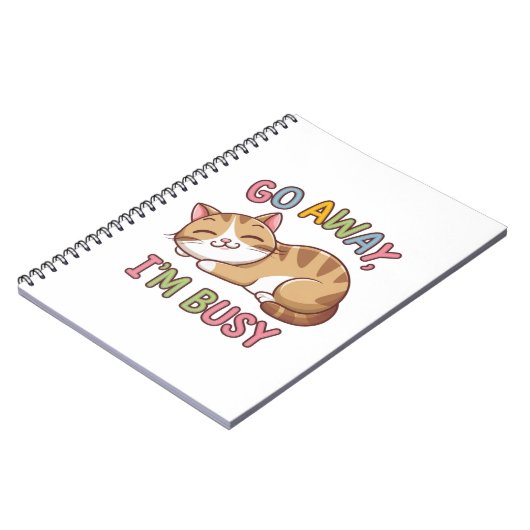 Geh weg, ich bin beschäftigt notizblock (Linke Seite)