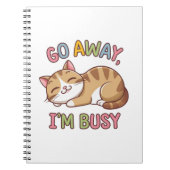 Geh weg, ich bin beschäftigt notizblock (Vorderseite)