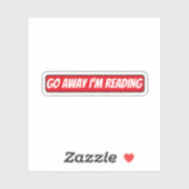 Geh weg, ich lese gerade aufkleber (Blatt)