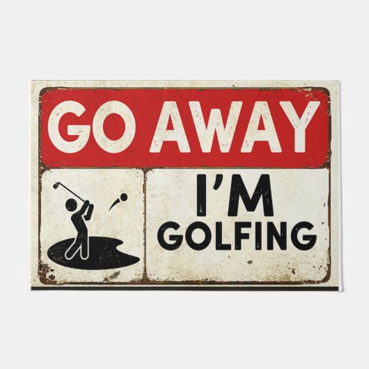 Geh weg, ich mache Golf Fußmatte (Vorderseite)