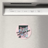 "Geh weg" mah jongg Zeug Magnet (In Situ (Geschirrspüler))