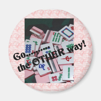 "Geh weg" mah jongg Zeug Magnet
