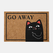 Geh weg Middle Finger Cat Funny Doormat Fußmatte (Vorderseite)